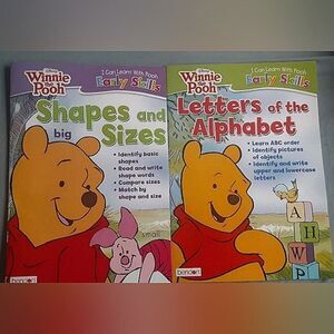 Set of 2 New Winnie The Pooh Workbooks